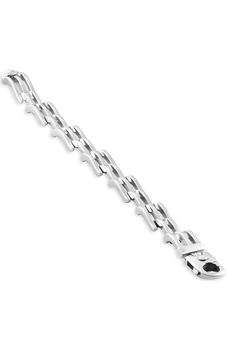 Bliss Diamond Men's 56 Gram Solid Silver Brracelet 8.5", Alternate, color, 