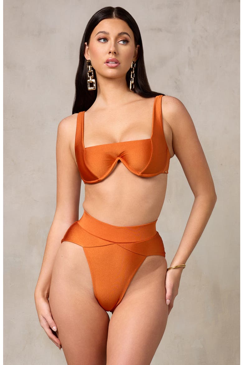 Chance Bikini Top, Alternate, color, Burnt Orange