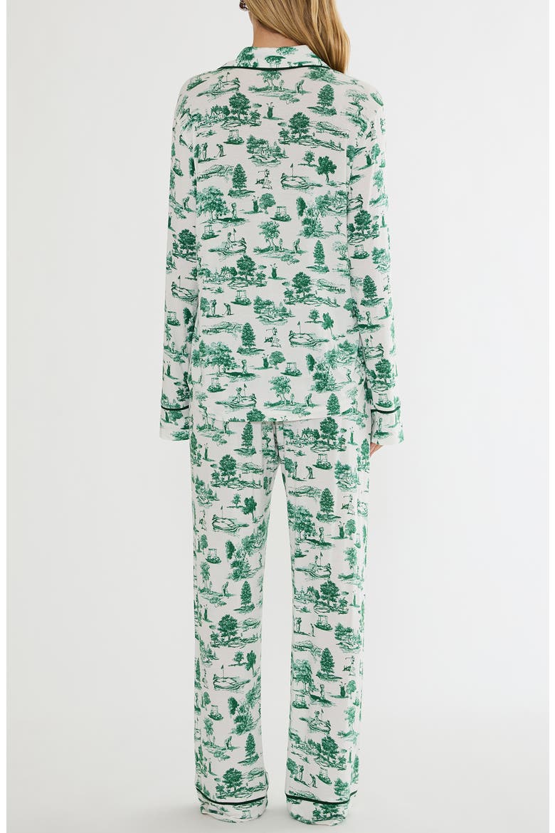 Livy & Connie Pajamas, Alternate, color, GREEN FAIRWAY TOILE