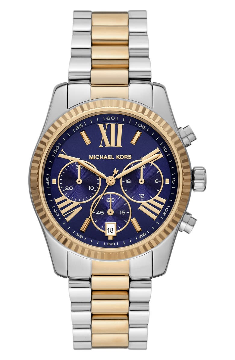 Michael Kors MICHAEL Michael Kors Lexington Chronograph Bracelet Watch, Main, color,