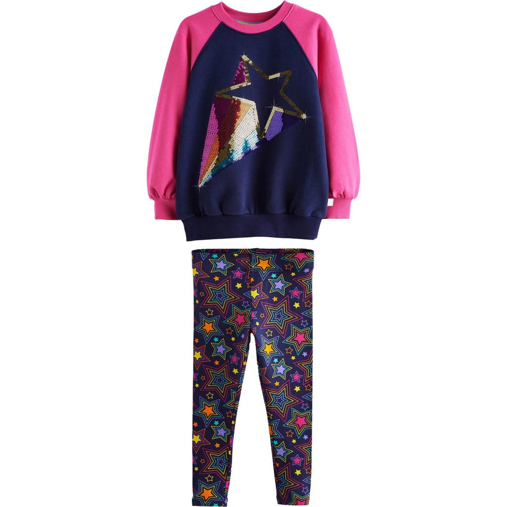 LITTLE BIRD LITTLE BIRD KIDS' SEQUIN STAR SWEATSHIRT & LEGGINGS SET