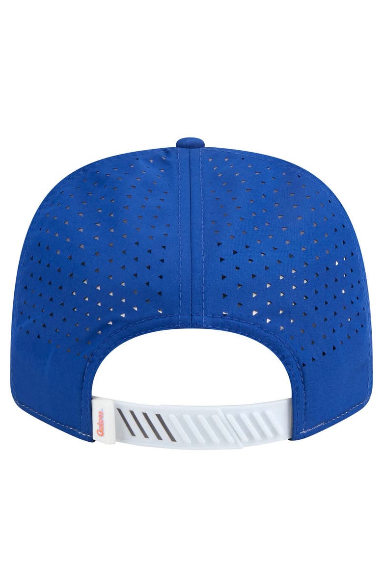 New Era Men's New Era White/Royal Florida Gators Perforated Patched 9SEVENTY Adjustable Hat, Alternate, color, White