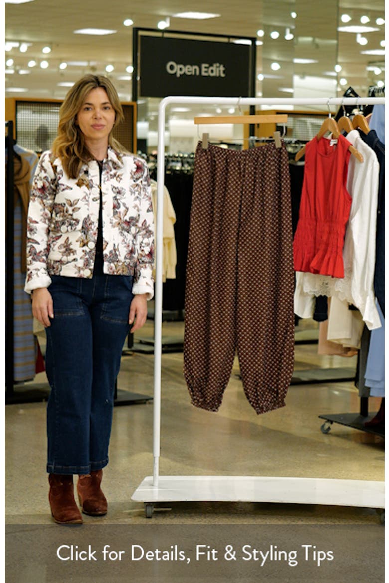Evie Polka Dot Mid Rise Balloon Pants video