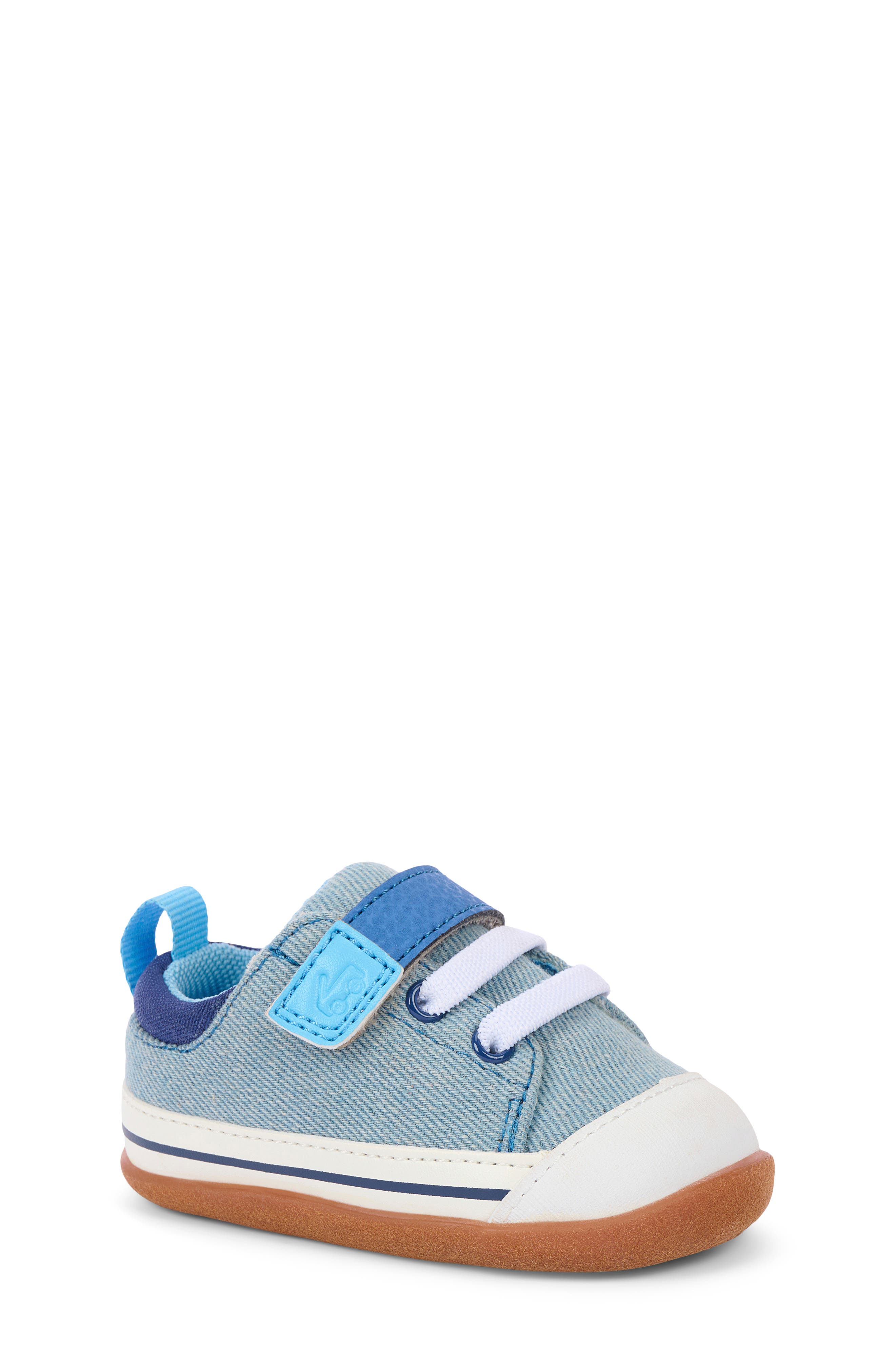 Kids' Stevie Mini Sneaker, Main, color, WASHED DENIM