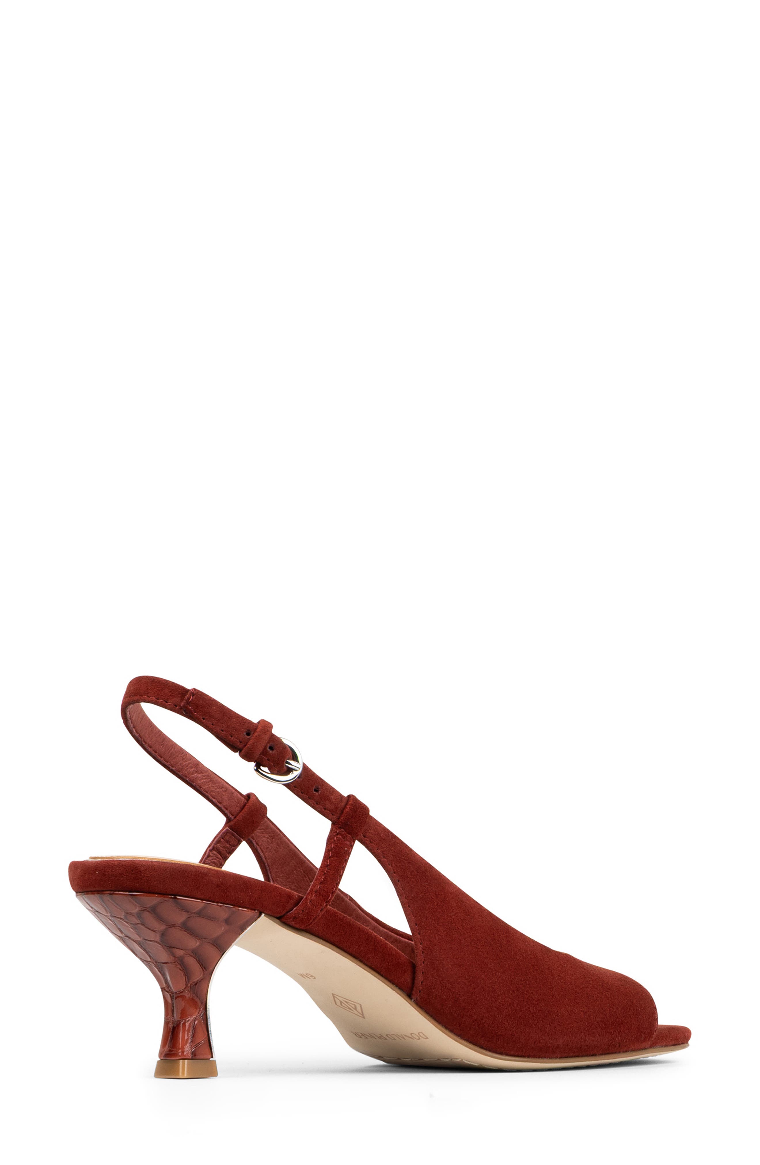 Donald Pliner Grinn Peep Toe Slingback Sandal, Alternate, color, Redwood