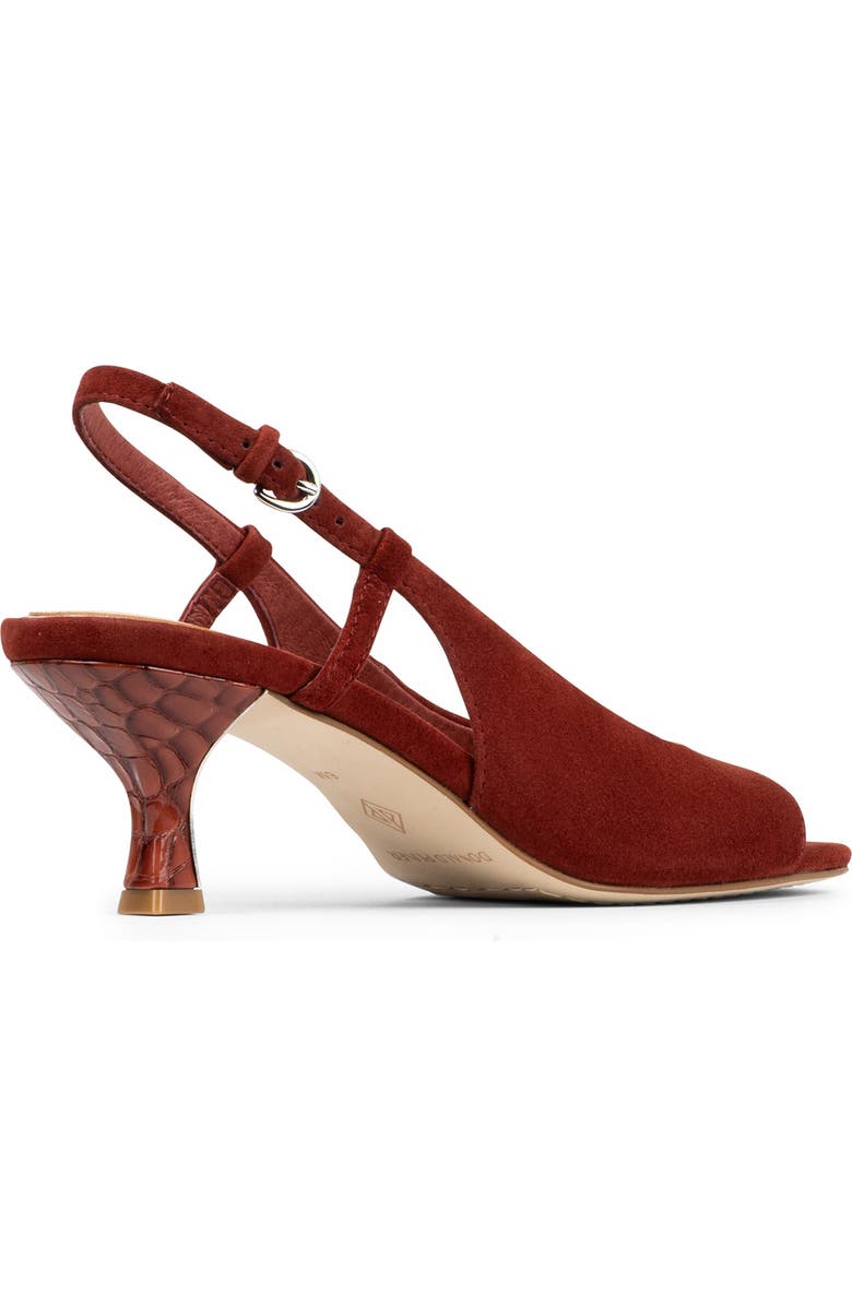 Donald Pliner Grinn Peep Toe Slingback Sandal, Alternate, color, Redwood