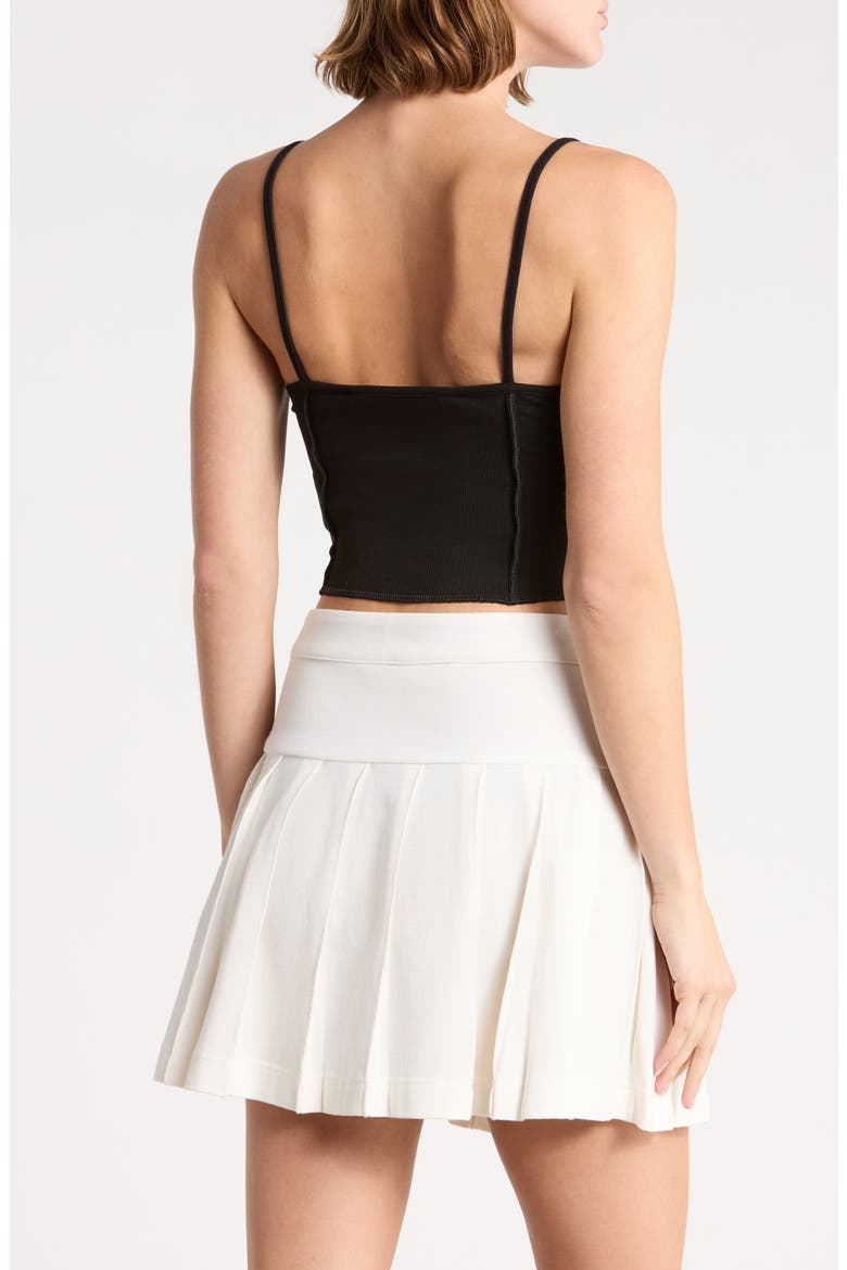 Seamed Camisole, Alternate, color, BLACK/WHITE