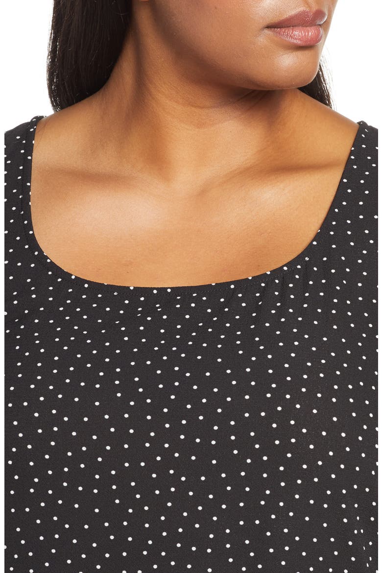 Easy Scoop Neck Tank Top, Alternate, color, BLACK PINDOT
