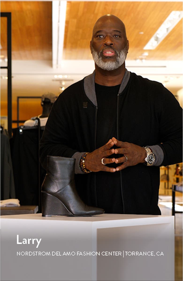 Only Girl Pointed Toe Wedge Bootie, sales video thumbnail