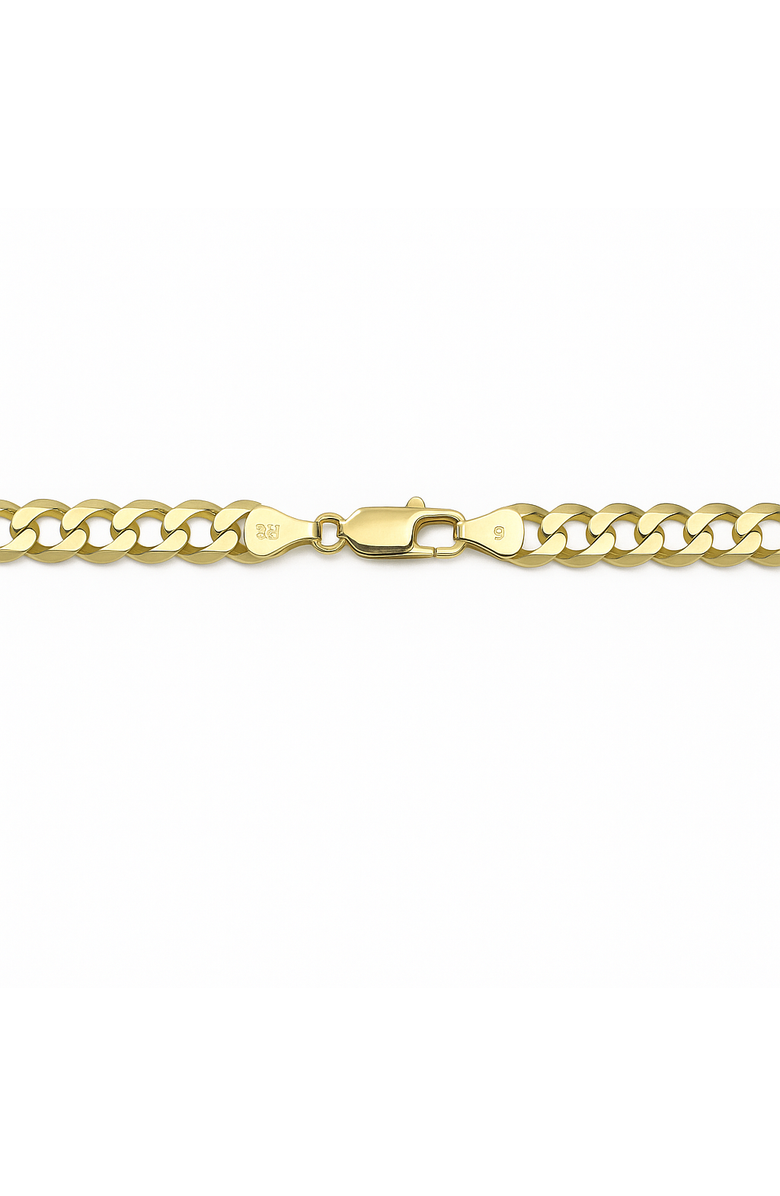 Ancona Jewelry 10K Yellow Gold Curb Link Necklace 3.6mm, Alternate, color, Yellow