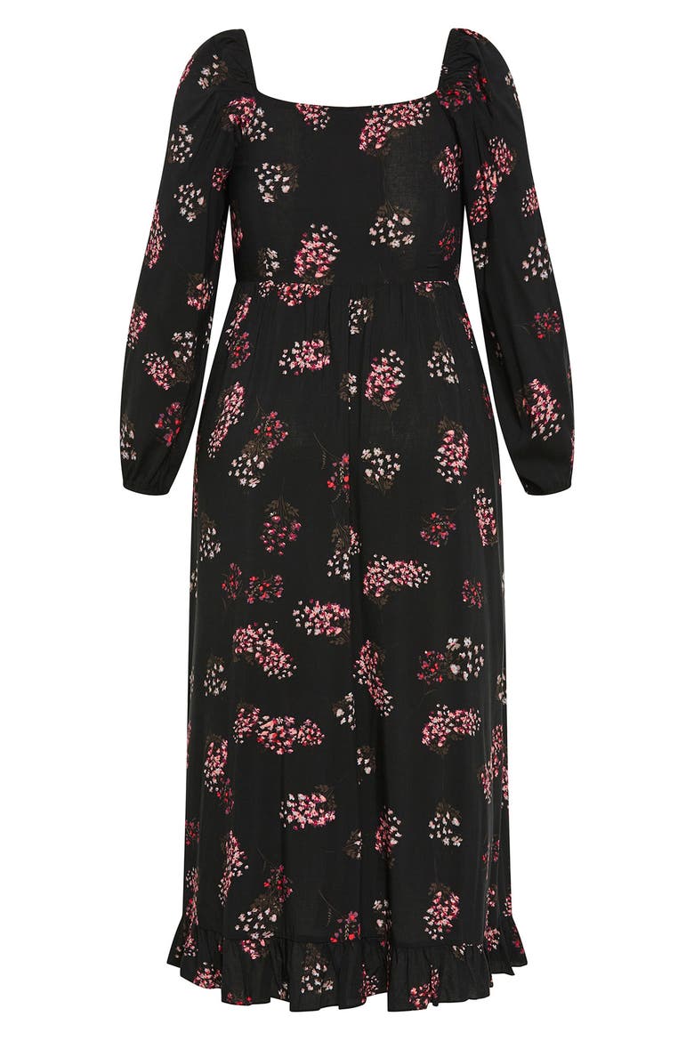 Murphy Long Sleeve Smocked Bodice Maxi Dress, Alternate, color, FLORAL