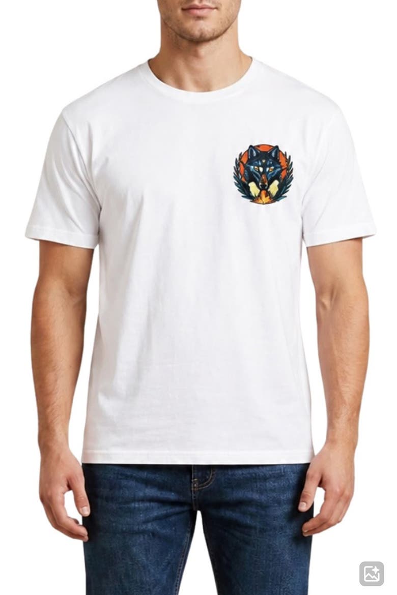 Born Untamed Graphic T-Shirt, Main, color, WHITE