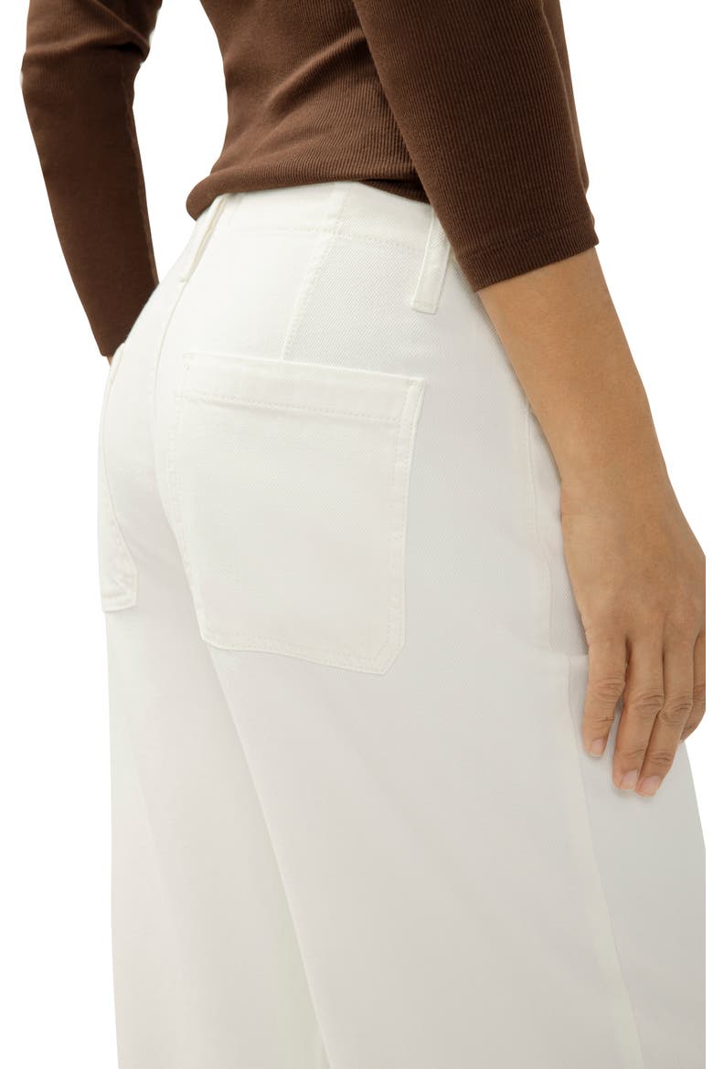 Beach Wide Leg Drawstring Jeans, Alternate, color, ECRU
