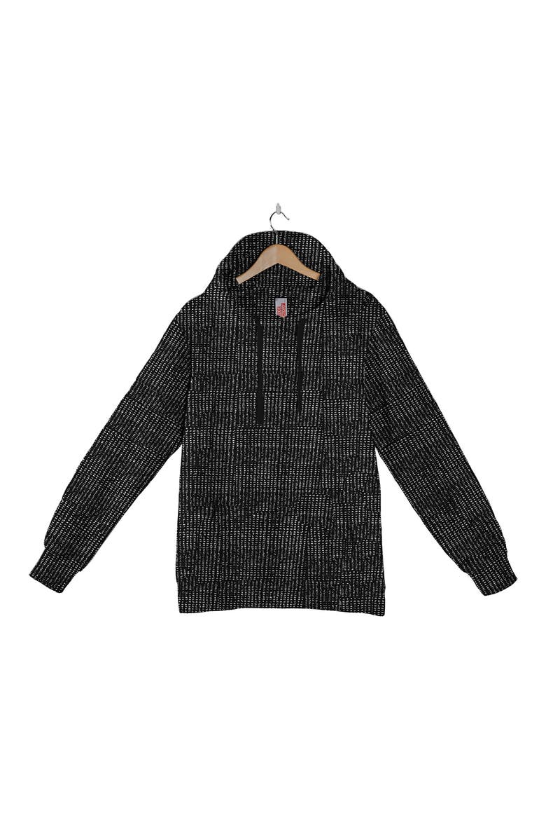 Honeycomb Pullover Hoodie, Main, color, BLACK