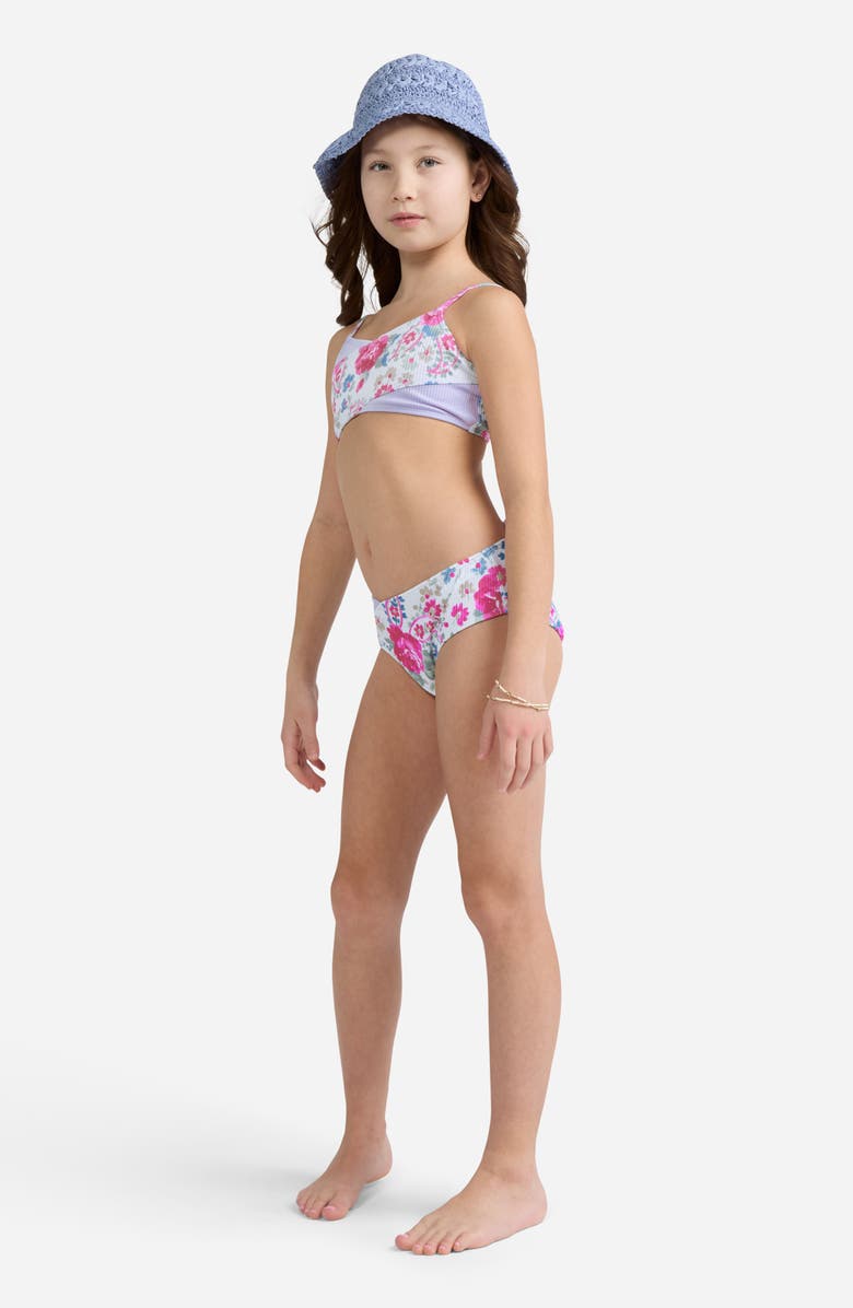 abercrombie kids Kids' Cross Wrap Two-Piece Swimsuit, Alternate, color, Orchid Petal