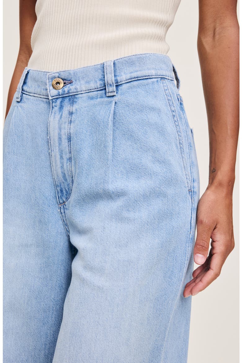 Isabel Pleated Mid Rise Wide Leg Jeans, Alternate, color, BEACHFRONT DL AURA