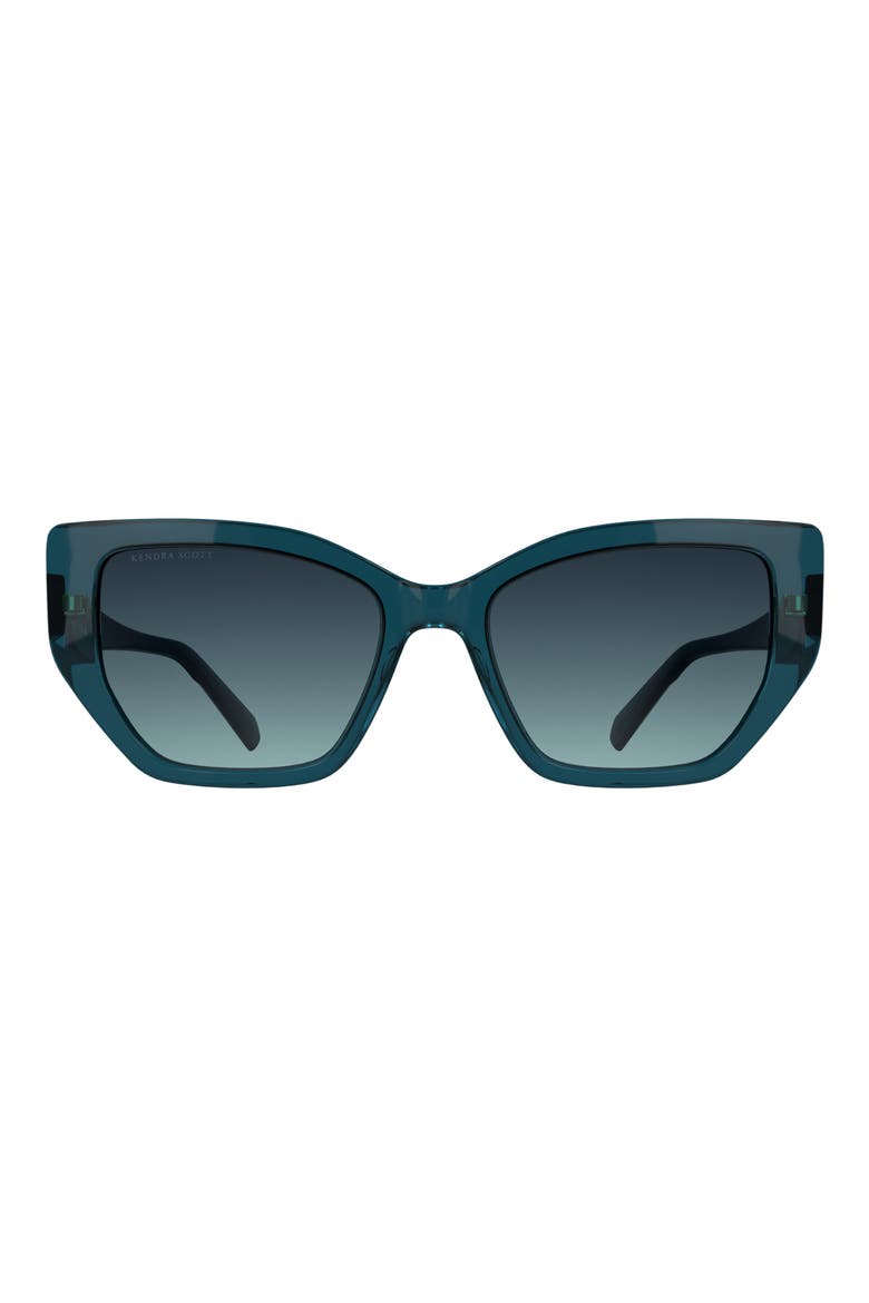 Dira 56mm Butterfly Sunglasses, Main, color, PETROL