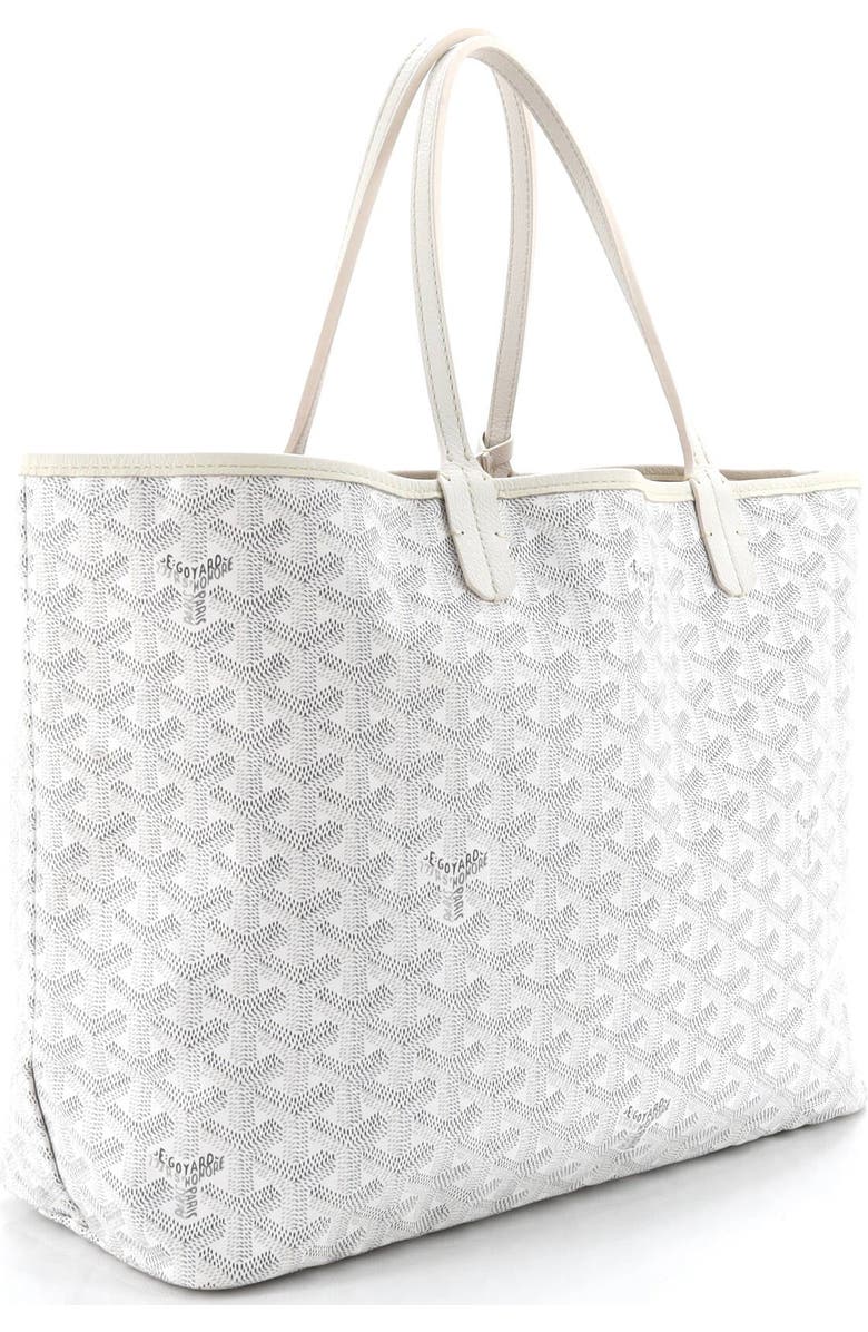 Pre-Owned Goyard Saint Louis Tote Coated Canvas PM, Alternate, color, White
