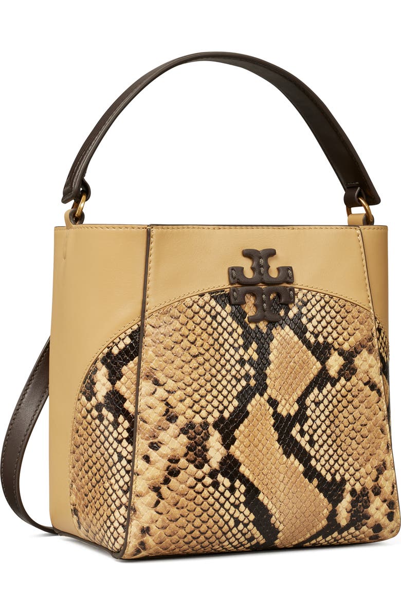 Tory Burch Small McGraw Snake Embossed Leather Crossbody Bag, Alternate, color,