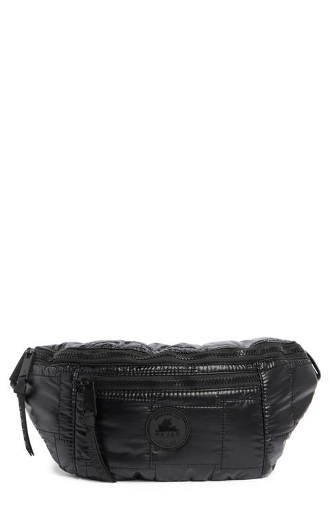 Quilted Nylon Belt Bag