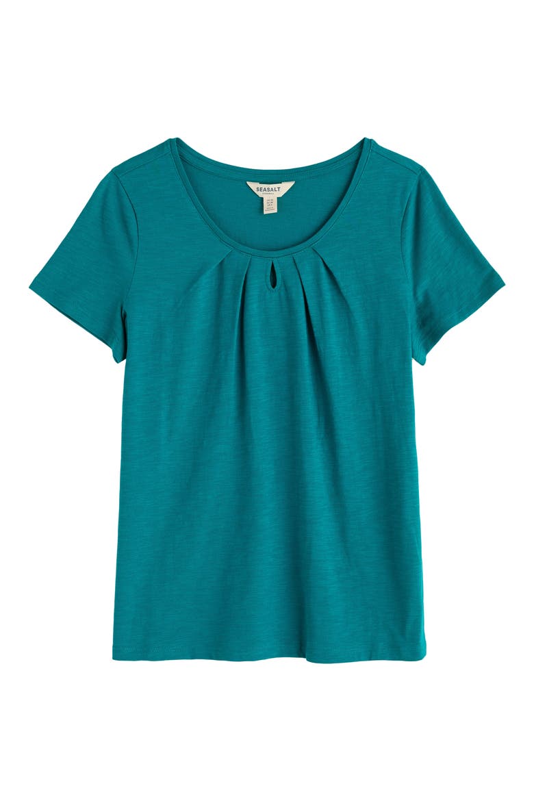 Appletree Keyhole Organic Cotton T-Shirt, Alternate, color, DEEP DIVE