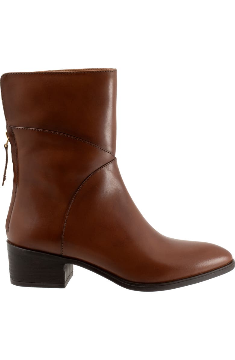 SoftWalk<sup>®</sup> Lawton Block Heel Bootie, Alternate, color, Cognac