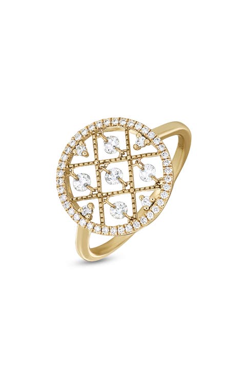 Audrey Diamond Statement Ring