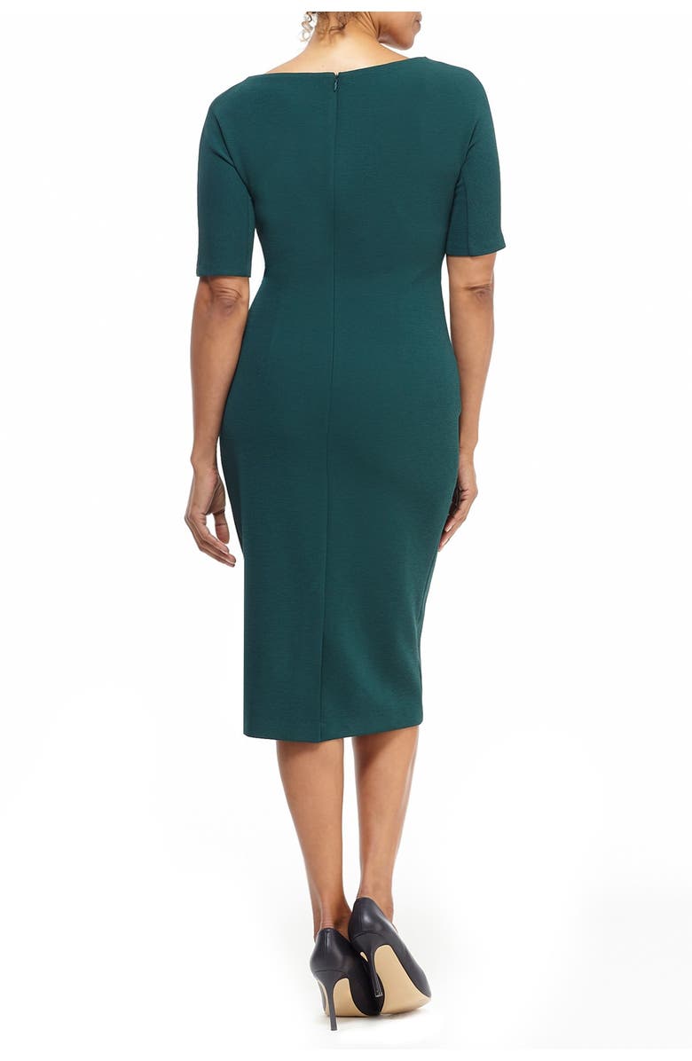 Maggy London Metro Draped Side Sheath Dress, Alternate, color, 