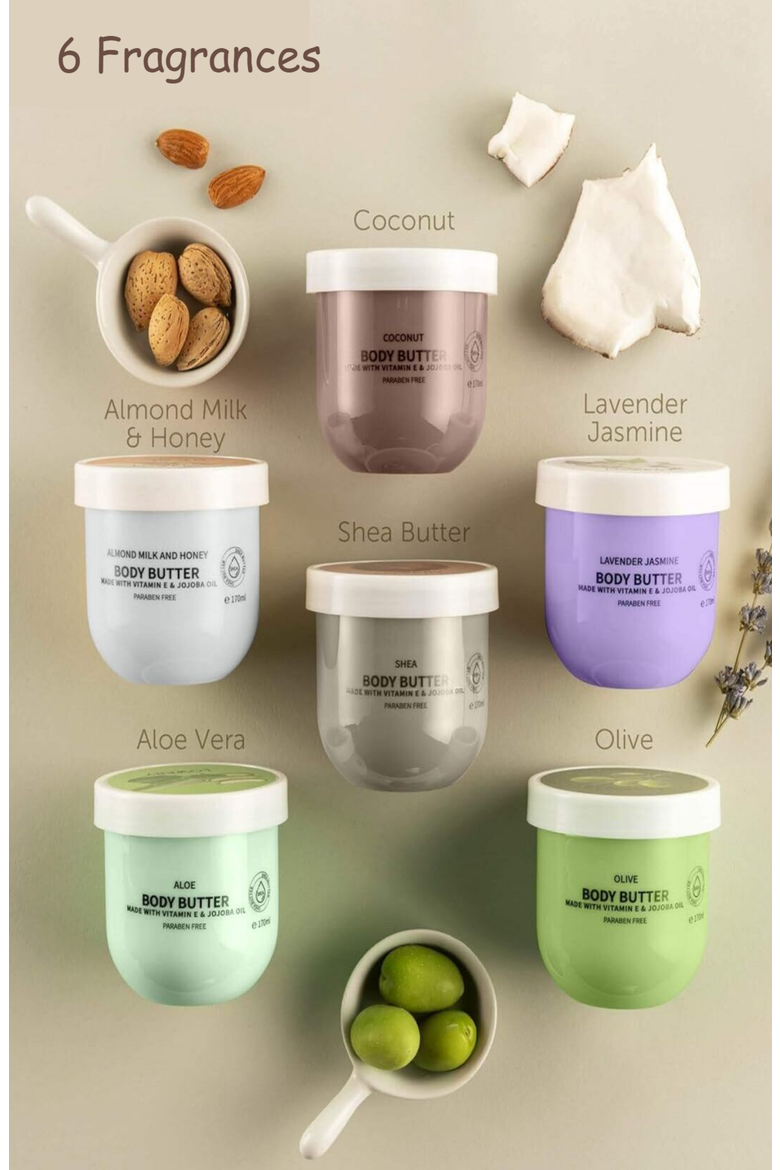 Whipped Body Butter 6-Piece Set, Alternate, color, White / Gold