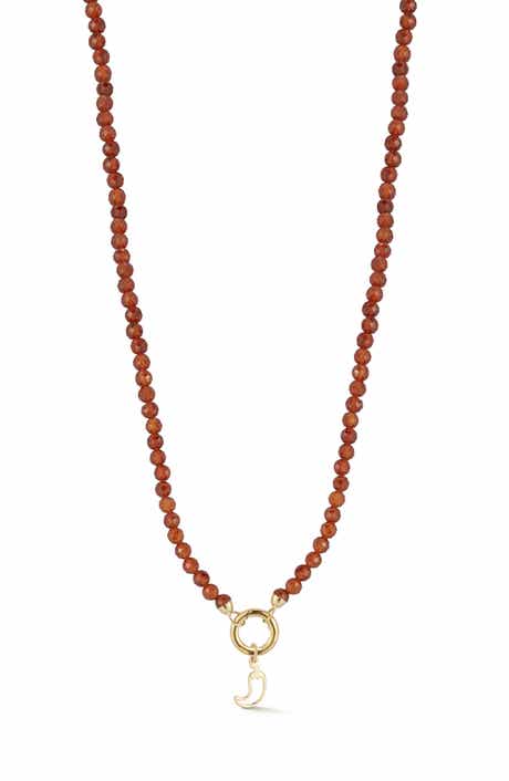 Ember Fine Jewelry 14K Yellow Gold Chili Charm Beaded Necklace