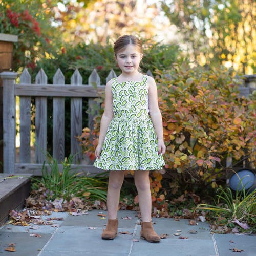 Worthy Threads Girls Pinafore Dress In Pickles