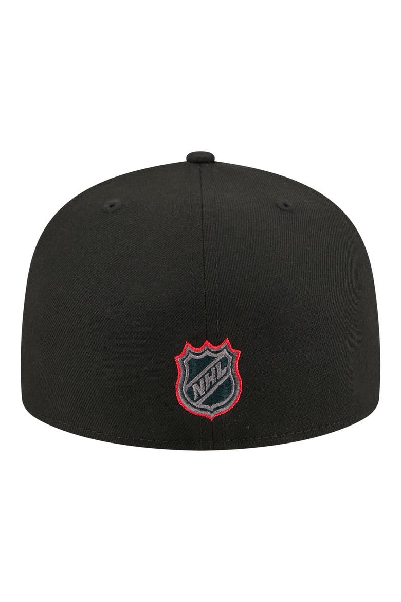 Men's New Era Black Washington Capitals Color Pop 59FIFTY Fitted Hat, Alternate, color, Black