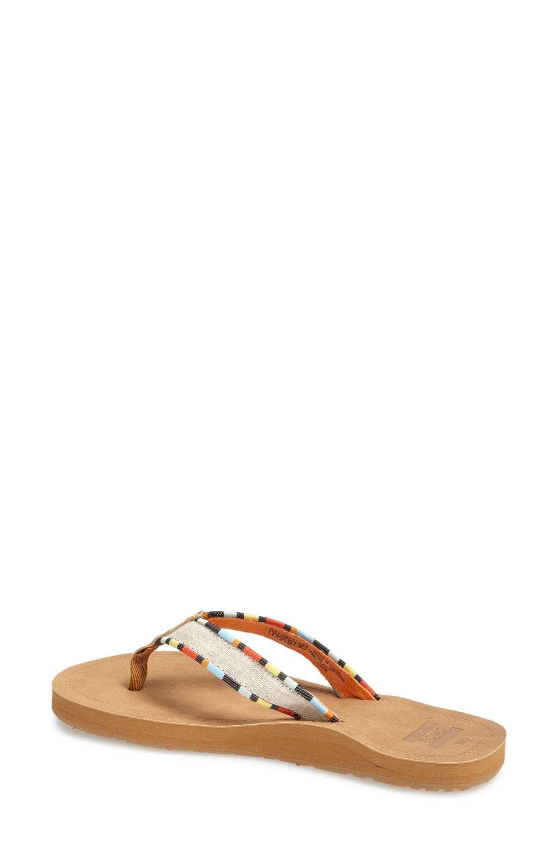 TOMS 'Solana' Burlap Flip Flop, Alternate, color, 
