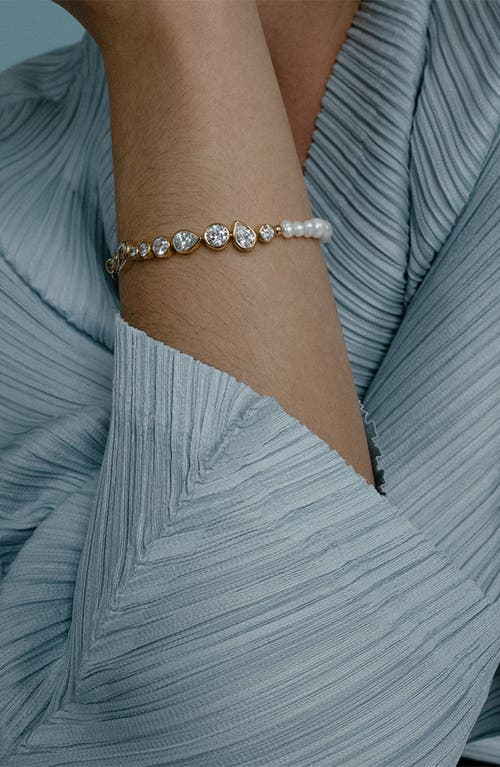 Completedworks Freshwater Pearl & Cubic Zirconia Bracelet