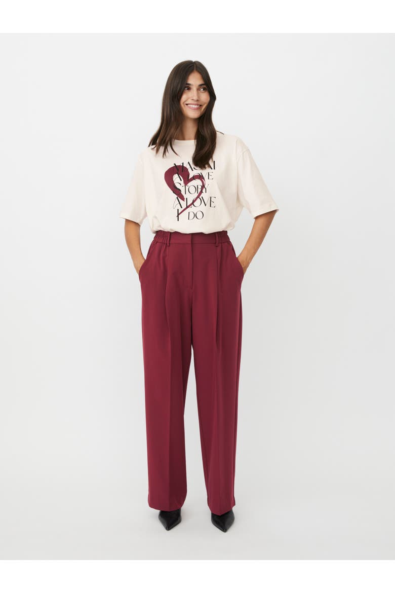 Mapryscian High Waisted Wide Leg Pants, Alternate, color, Tawny Port