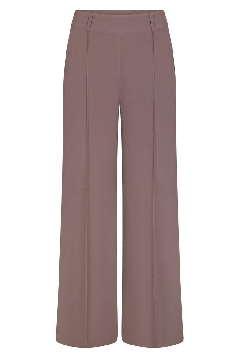 Crepe Straight Leg Pants, Alternate, color, SMOKE