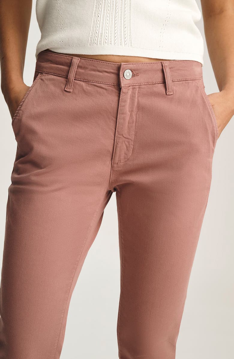 Mavi Jeans Kathleen Mid Rise Slim Stretch Twill Chino Pants, Alternate, color,