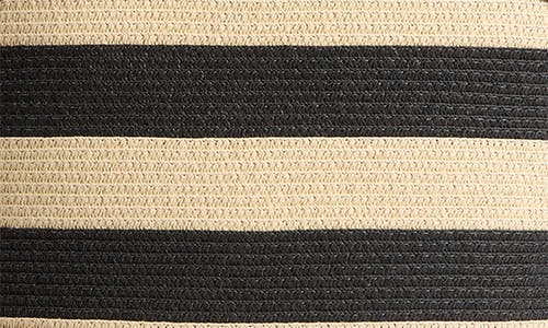 Lk Bennett Beatrice Stripe Straw Shoulder Bag In Natural/black