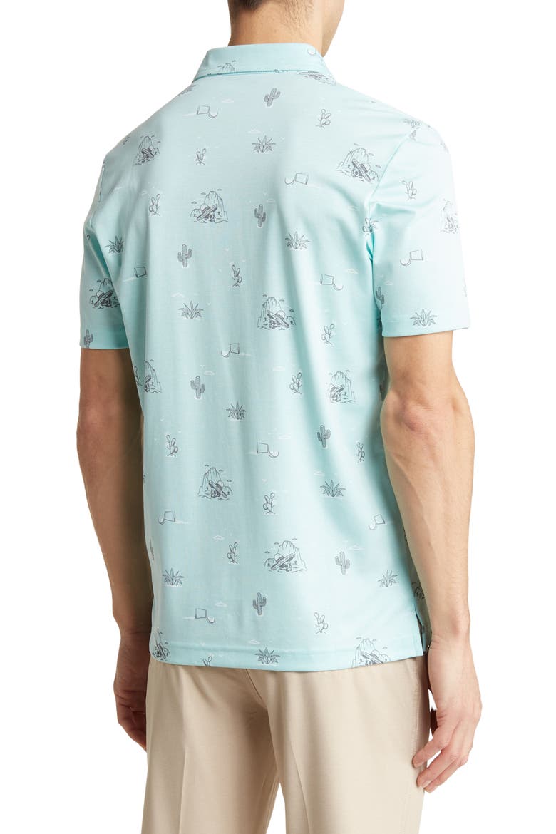 All The Tacos Polo, Alternate, color, HEATHER TURQUOISE