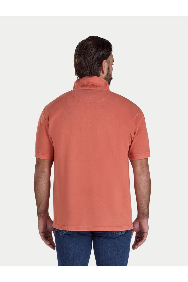 Garment Dyed Polo Shirt, Alternate, color, Burnt Orange
