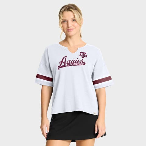 Women's Fanatics White Texas A&M Aggies Hometown Premium Script T-Shirt