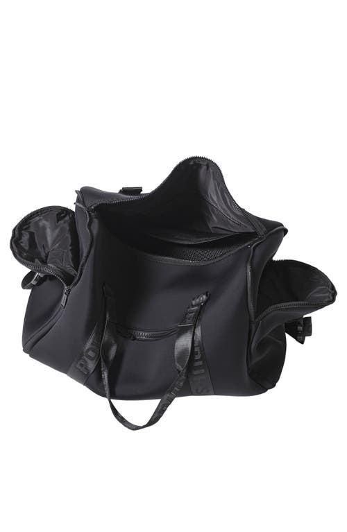 Pop Ups Brand Weekend Neoprene Duffel Bag In Black