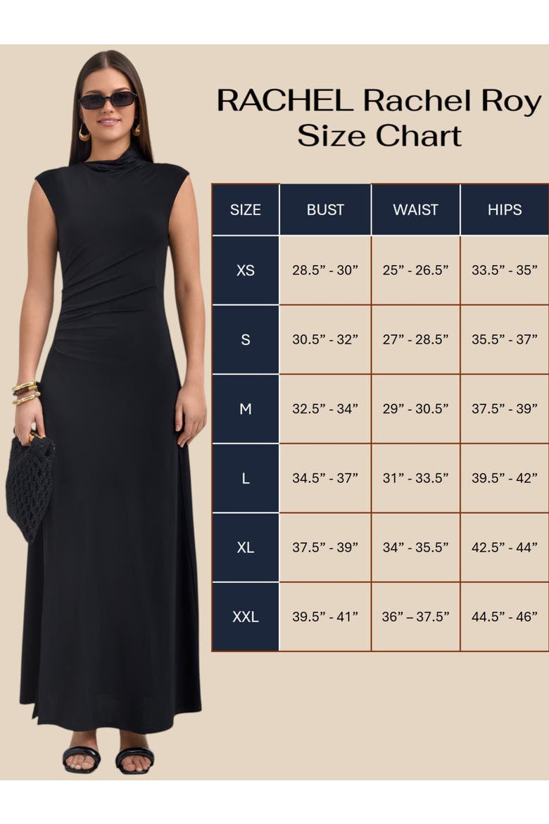 Ramy Mock Neck Maxi Dress, Alternate, color, Black