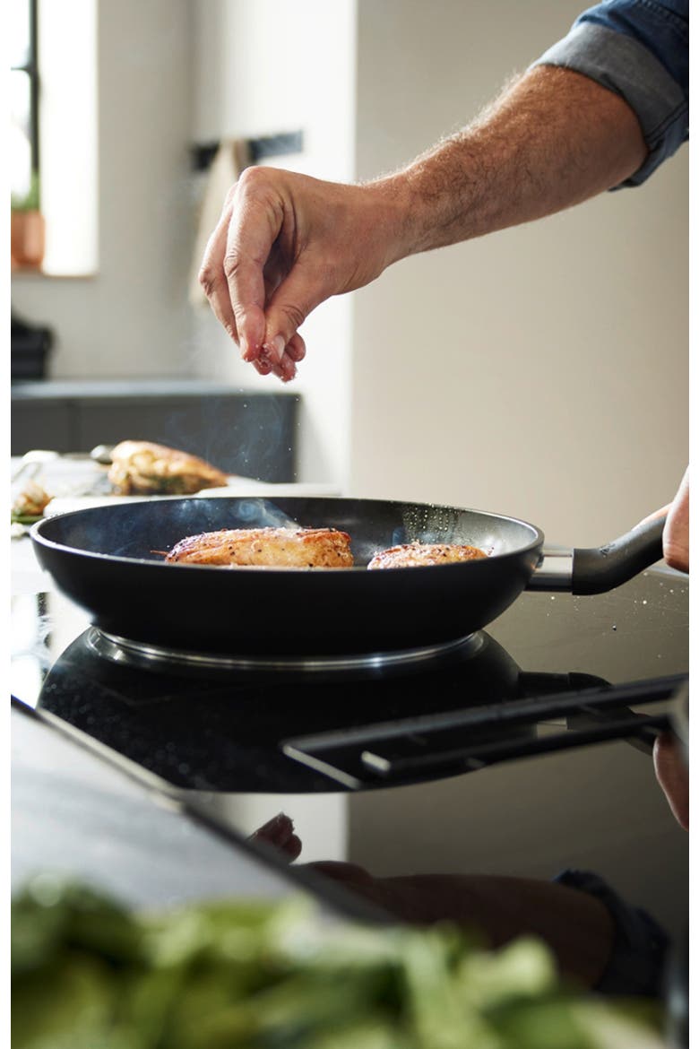Ceramic Frying Pan, 8", 1.2 qt, Alternate, color, Black