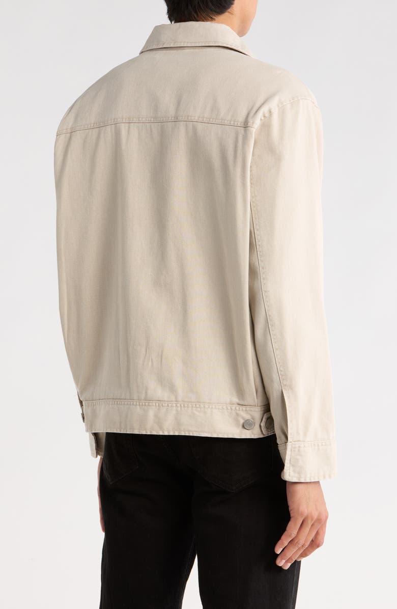 Obey Tilton Cotton Denim Work Jacket, Alternate, color, Silver Grey Faded Wash