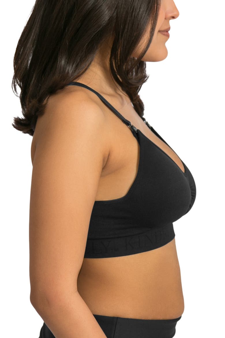 Simply Sublime Seamless Nursing Bra, Alternate, color, BLACK