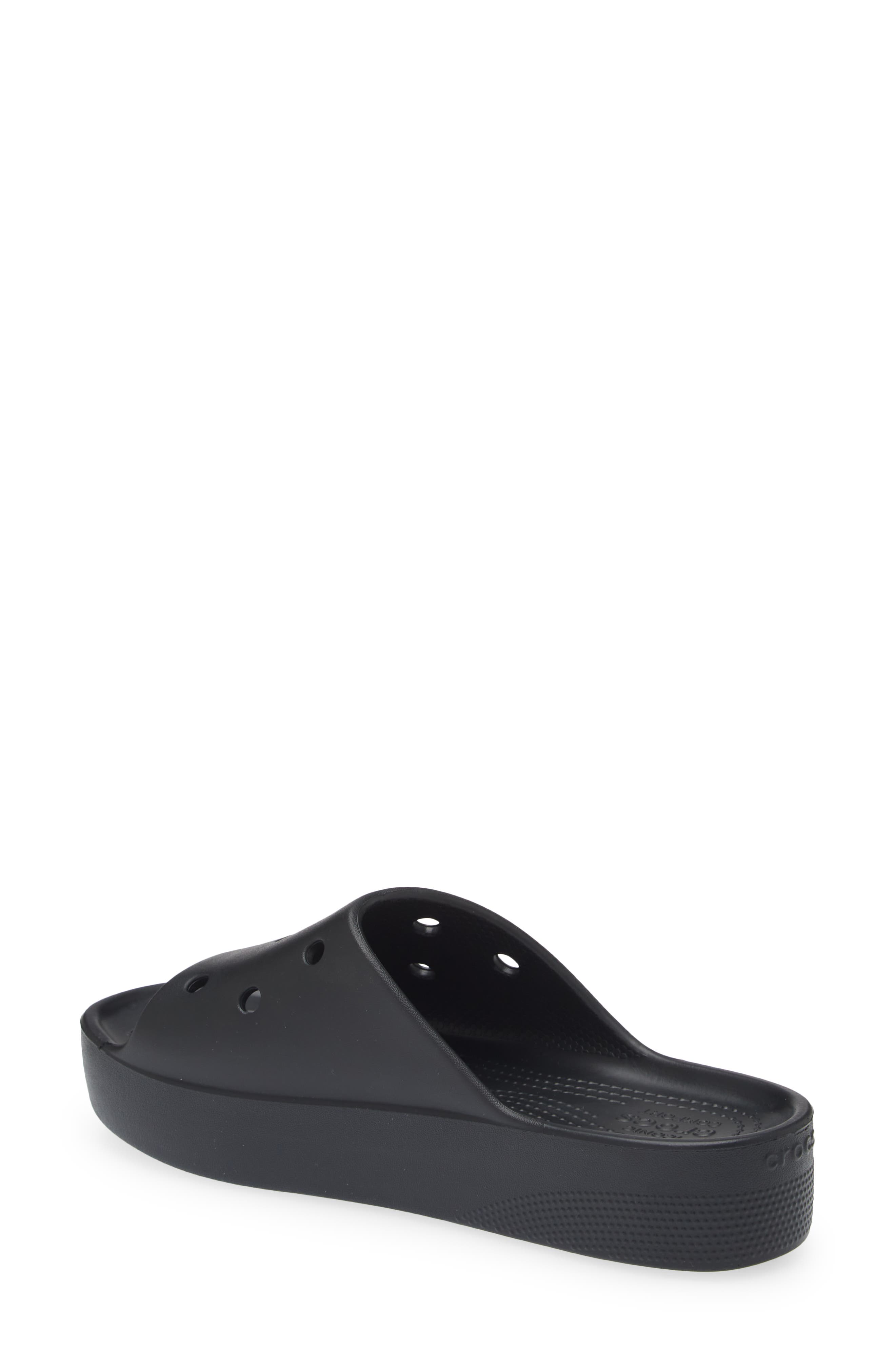 Classic Platform Slide Sandal, Alternate, color, BLACK