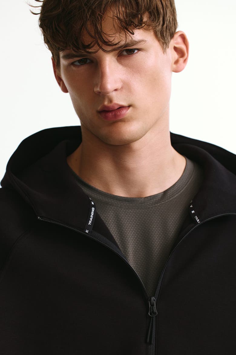 Hooded Activewear Jacket With Drymove, Alternate, color, Black