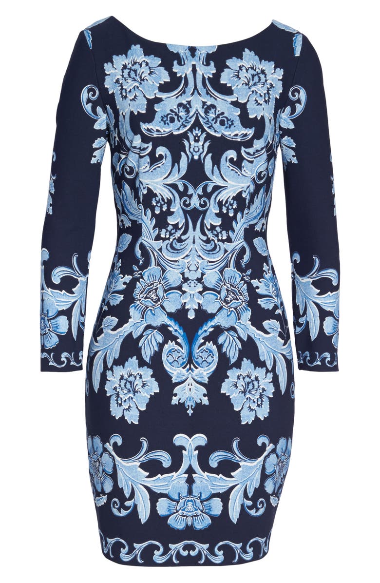 Eliza J Crepe Sheath Dress, Alternate, color,