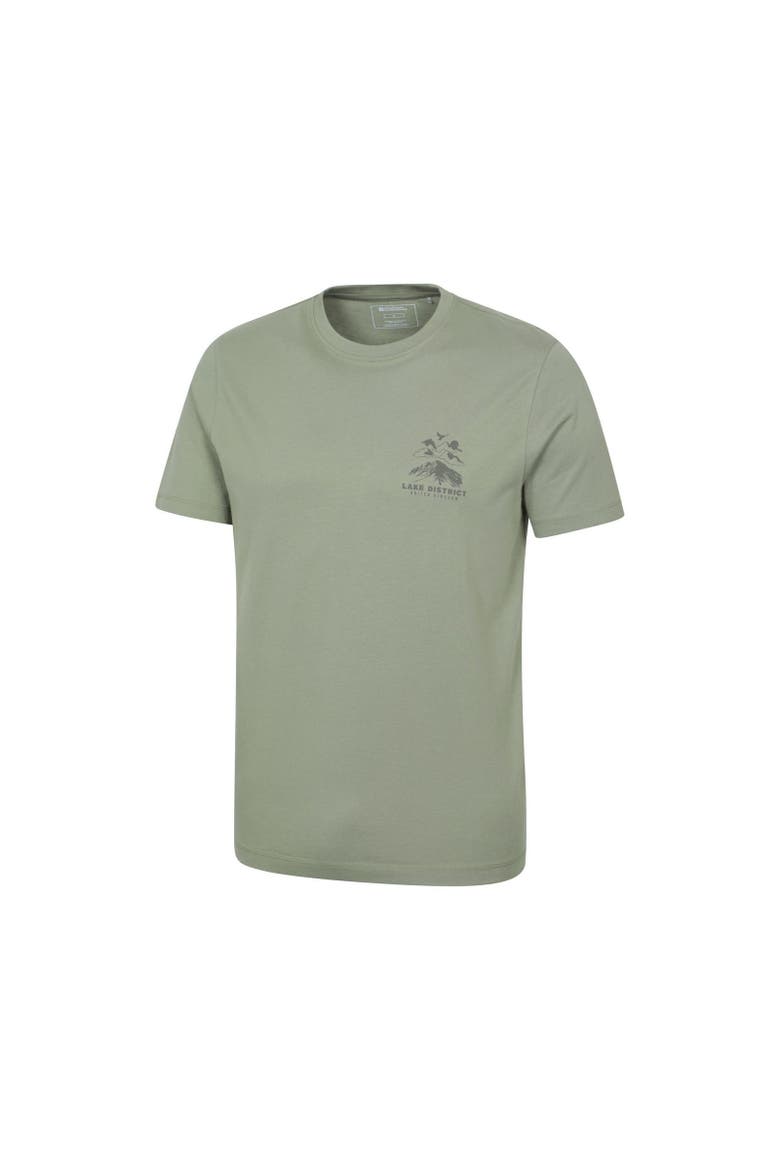 Lake District Back Print Short-Sleeved T-Shirt, Alternate, color, Khaki Green